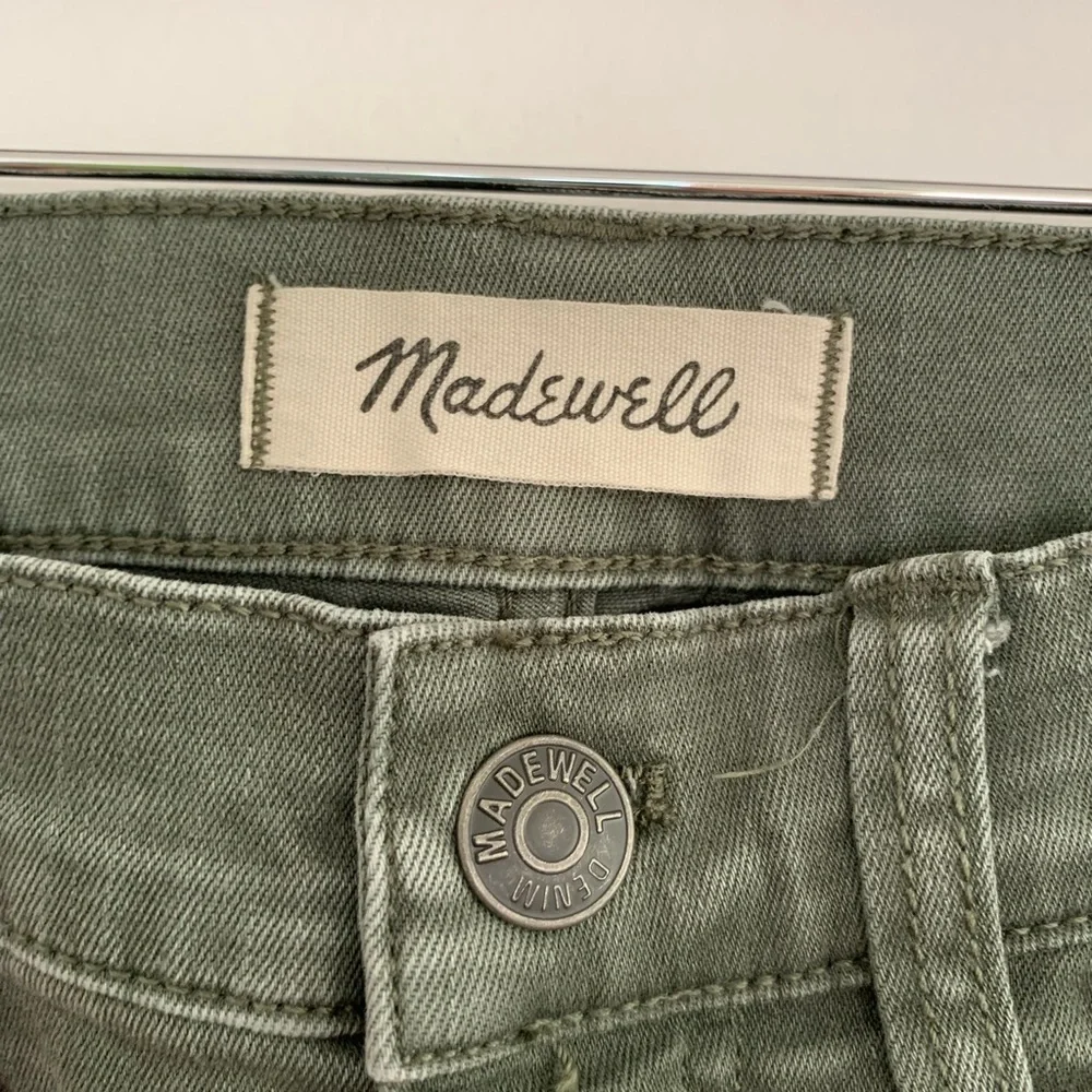 Madewell 9” High Rise Skinny Pants Olive - Picture 6 of 15